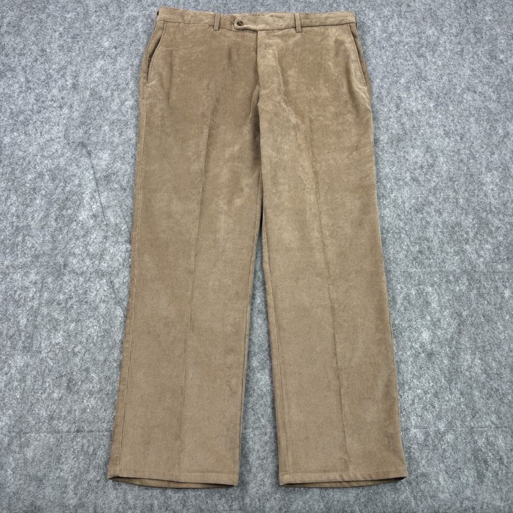 Peter Millar Pants Mens 38 Tan Nanoluxe Corduroy Trousers Preppy Stretch‎